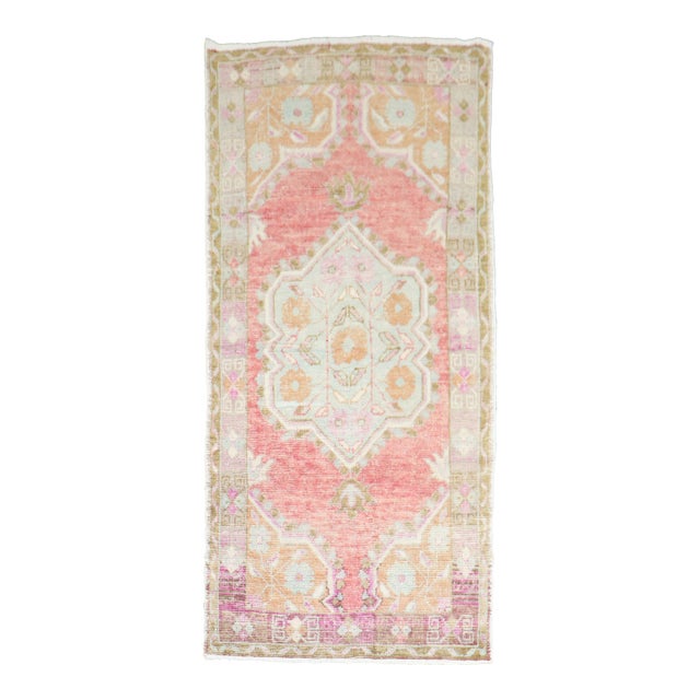 Vintage Colorful Anatolian Turkish Rug - 2'10" x 5'10" For Sale