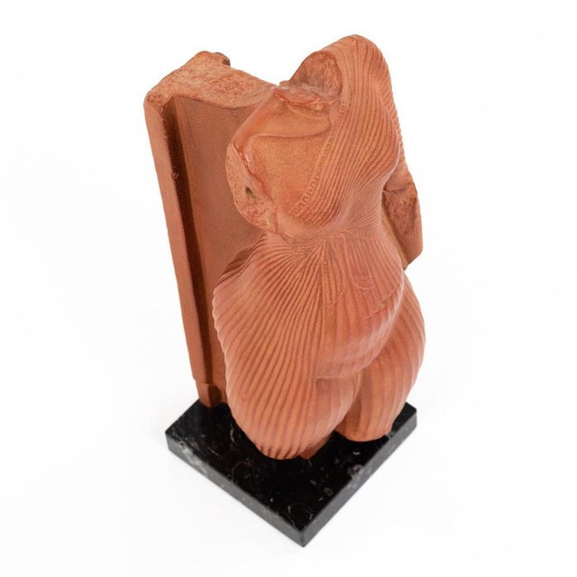 French Artist, Female Torso, 1972, Terracotta For Sale - Image 9 of 17