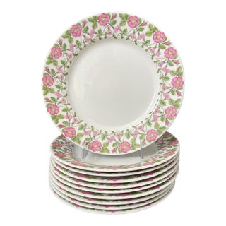 Rare Gustavsberg Törnrosa (Sleeping Beauty), Dinner Plates by Margareta Henn. Set of 10 For Sale