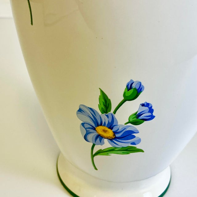 1996 Vintage Portuguese Hollywood Regency Tiffany & Co Porcelain Vase For Sale - Image 16 of 18