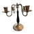 Art Deco Silver Plated Metal and Wood Candelabra 1920's-1930's For Sale
