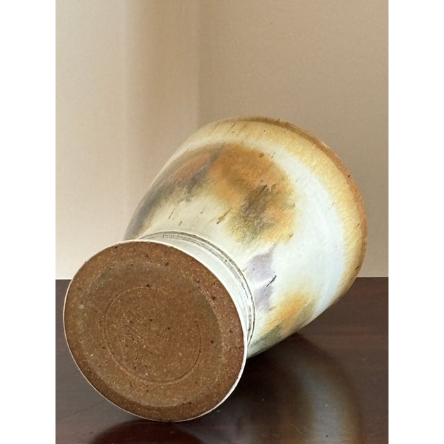 Vintage Stoneware Studio Pottery Vase For Sale In Baltimore - Image 6 of 13