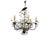 French Pair of Wrought Iron and Crystal Branch Chandeliers For Sale - Image 4 of 10