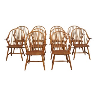 Hale Set of 10 Continuous Arm Windsor Armchairs For Sale