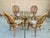 1970s Franco Albini Style 5-Piece Rattan & Glass Dining Set – Highback Peacock Chairs For Sale - Image 15 of 15