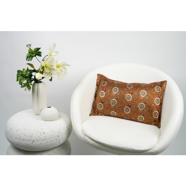 Japanese Ceremonial Silk Lumbar Cushion by Renaras For Sale - Image 4 of 7