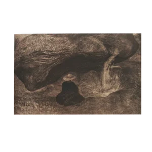 1959 After Gustave Courbet "La Source De La Loue", First Edition Full-Color Monochrome Print