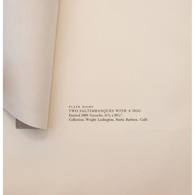 Paper 1950s After Pablo Picasso, "Two Saltimbanques With a Dog" Vintage Period Full-Color Print For Sale - Image 7 of 10