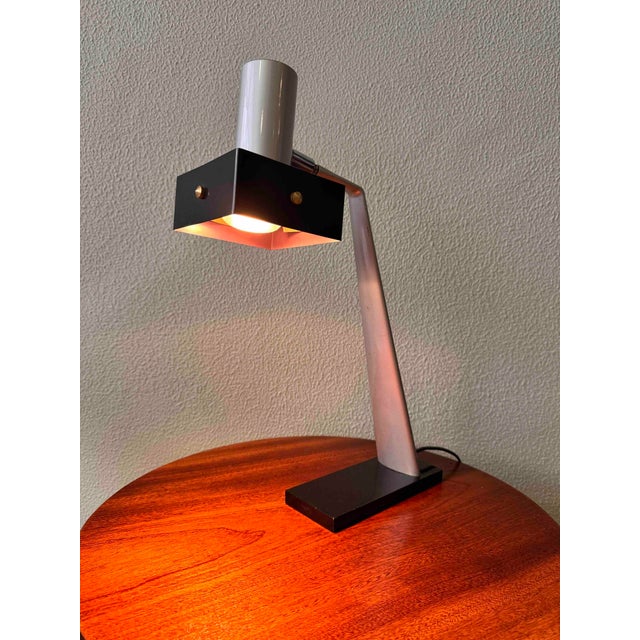 Madrid Model Geisha Gray Version Table Lamp by Luis Pérez De La Oliva for Fase, 1967 For Sale - Image 4 of 18