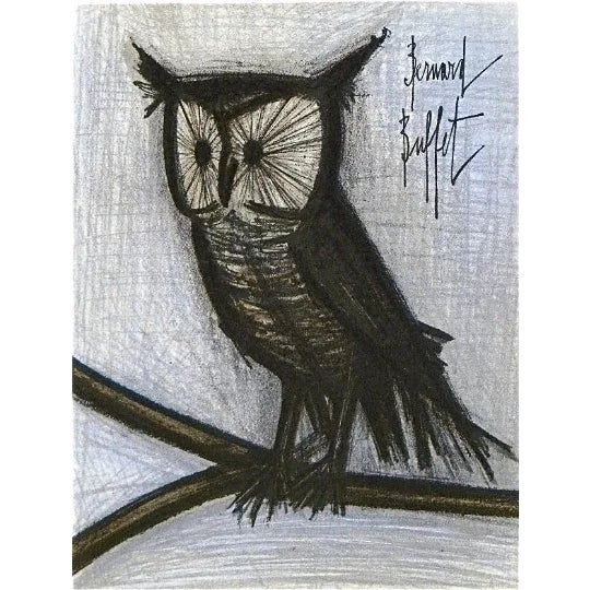 Artist: Bernard Buffet Country: France Title: The Little Owl Medium: Original Lithograph Marks: Signed in plate, not...