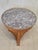 Art Deco Antique 1930s French Empire or Art Deco Cherry Guéridon Table With Black Marble For Sale - Image 3 of 13
