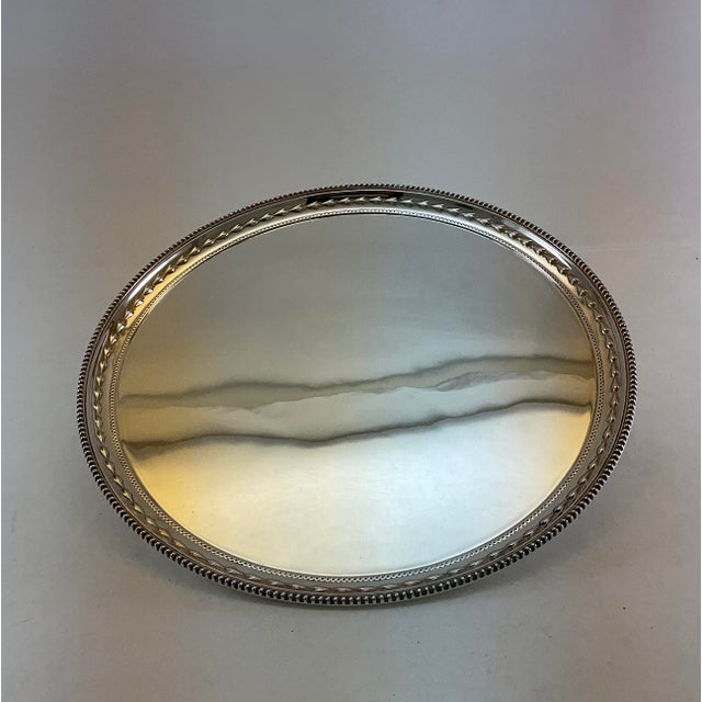Silver Wonderful Beaded Salver For Sale - Image 9 of 17