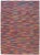 Colorful Modern Flatweave Kilim Room Size Wool Rug For Sale - Image 12 of 12
