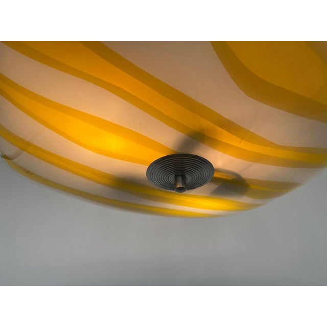 Mid-Century Glass Pendant attributed to Napako, Former Czechoslovakia, 1970s For Sale - Image 3 of 9