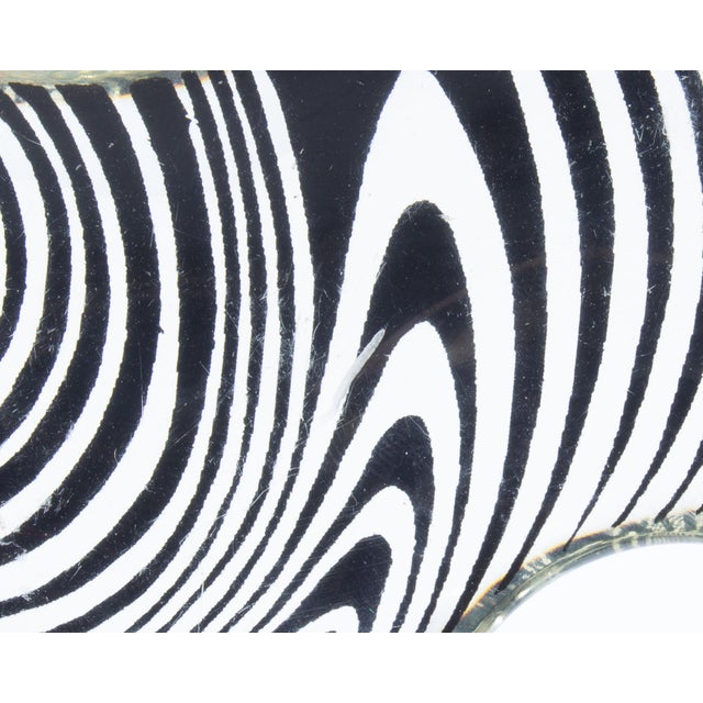 Black Op Art Lucite Elephant Designed by Abraham Palatnik For Sale - Image 8 of 8