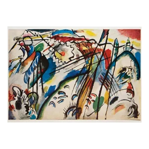 1960 After Wassily Kandinsky "Improvisation", Vintage First Edition Full-Color Print