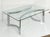 Large French Modern Rectangular Low or Coffee Table of Chrome and Glass For Sale - Image 4 of 11