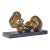 Dorit Levinstein Israeli Two Heads Bronze Sculpture For Sale