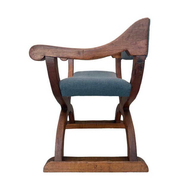 Spanish Early 20th Century Spanish Colonial Sillón De Cadera (Hip-Joint) Chair For Sale - Image 3 of 10