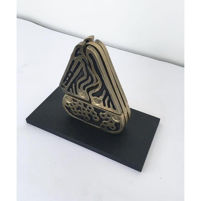 Bruno Chersicla, Abstract Alambicco / Still Kinetic Sculpture, 1980, Painted Metal For Sale - Image 13 of 18