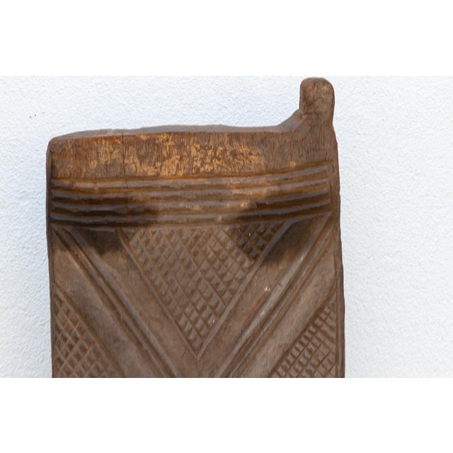 African Early 20th Century Bwa Carved Door For Sale - Image 3 of 8