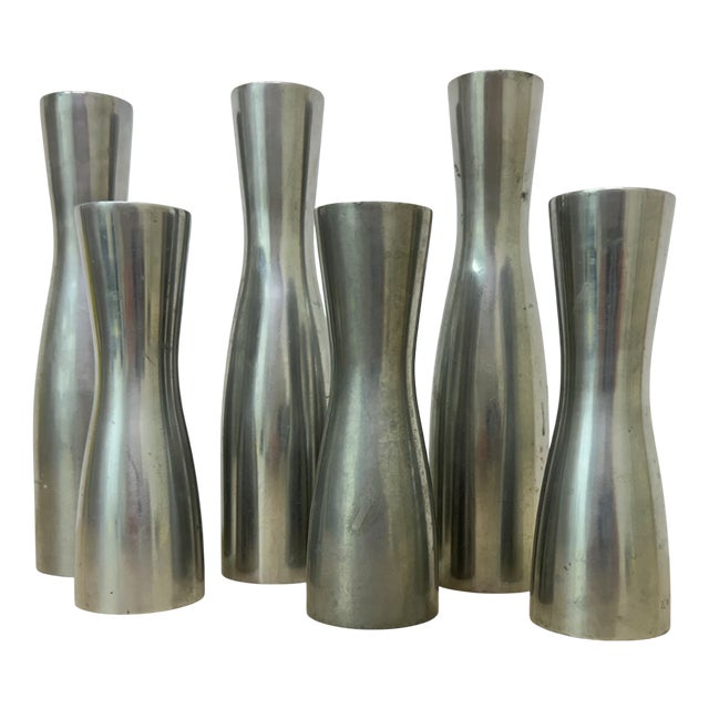 Minimalist Candleholders by Erika Pekkari for Ikea, 1990s, Set of 6 For Sale