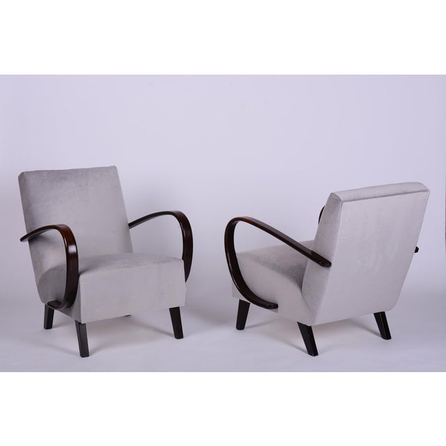 Czech Art Deco Model C Lounge Chairs attributed to J. Halabala for Up Závody, 1930s, Set of 2 For Sale - Image 11 of 11