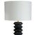 Gorgeous birch table lamp, which instantly draws in the eye with its deeply grooved body, pronounced grain and ebony...