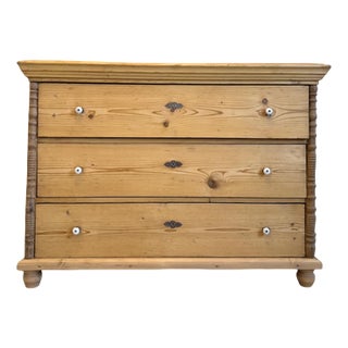 Original Gründerzeit Chest of Drawers, Restored, Spruce Wood, Antique D1081 For Sale