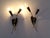 Pair of wall lamps from the 1950s. European Plug (up to 250V).The wiring of this item may be original and might need...