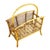 Restored Mid 20th Century Stacked Reed Rattan Magazine Rack For Sale - Image 4 of 8