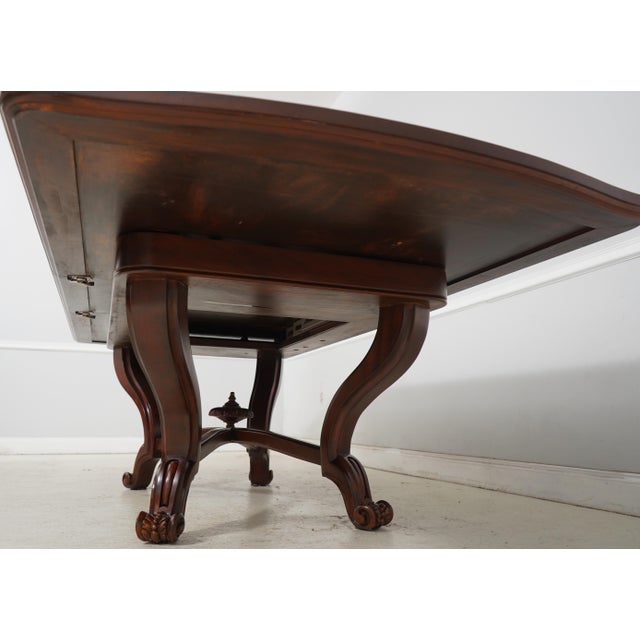 Emanuel Morez Mahogany Brass Inlaid Dining Table For Sale - Image 18 of 18