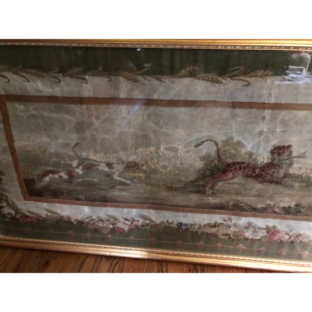 17th Century Large Antique French Framed Tapestry For Sale - Image 5 of 12