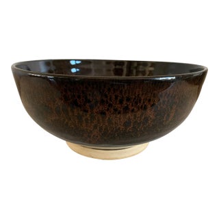 Modern Glazed Artisan Made Studio Pottery Centerpiece Bowl For Sale
