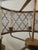Mid-Century Modern Vintage Drum Trellis Chandlier 5 Light Gold Leaf For Sale - Image 3 of 9