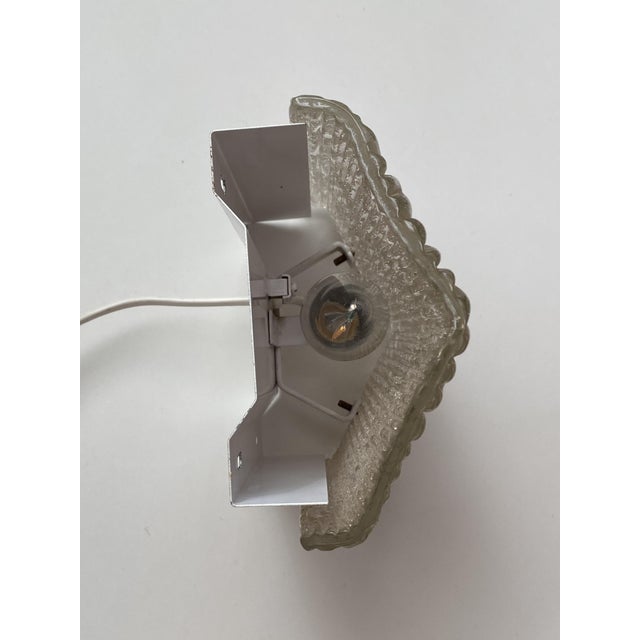 Textured Glass Wall Sconce by J.T. Kalmar for Kalmar, 1960s For Sale - Image 8 of 10