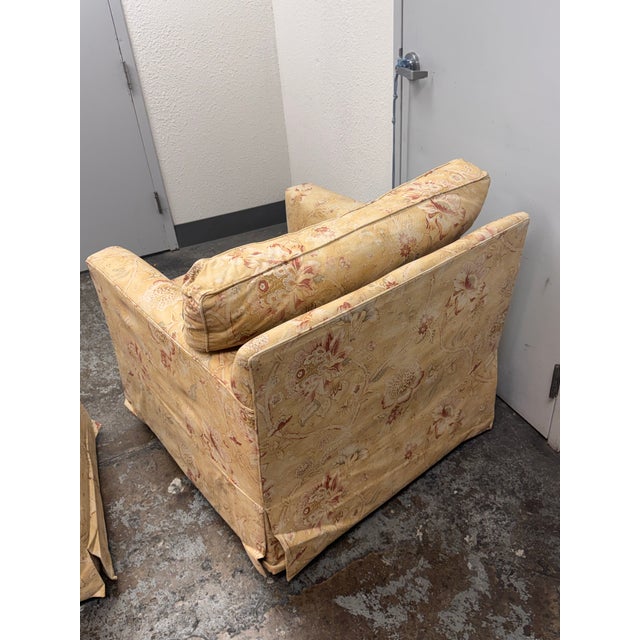 McCreary Modern for Macy’s Modern Concepts Floral Swivel Chair + Ottoman For Sale In San Francisco - Image 6 of 12