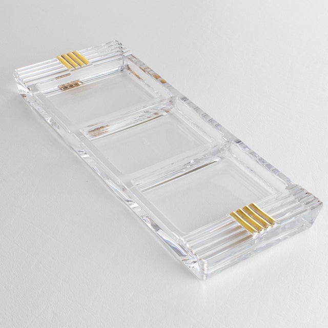 Contemporary Christian Dior Paris Crystal Vide Poche Bowl, Ring Holder For Sale - Image 3 of 11