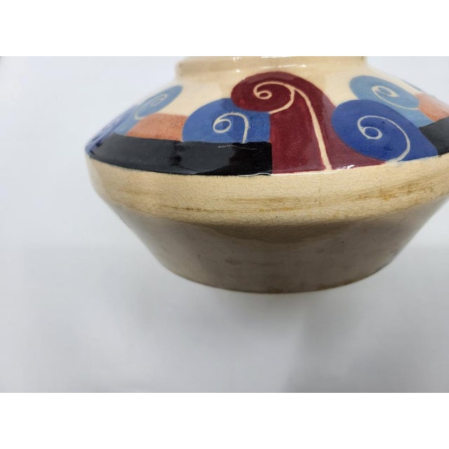 Art Deco Ceramic Vase from Simone Larrieu, 1930s For Sale - Image 13 of 15