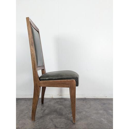Art Deco Chairs in Walnut from DLG Gustave Poisson, Set of 8 For Sale - Image 6 of 8