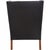 Black Set of Wing Chair with Ottoman in Black Leather by Børge Mogensen, 1990s For Sale - Image 8 of 18
