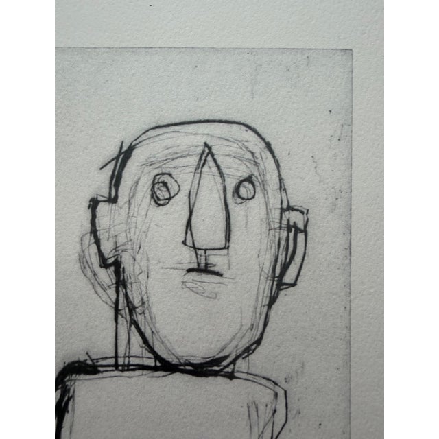 Early 21st Century Petrus de Man, Nude Fear, 2015, Copper Engraving For Sale - Image 5 of 10