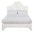 Nadine Queen Bedframe, Ivory Velvet For Sale