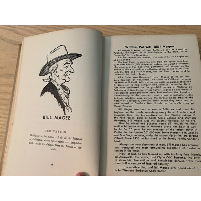 1949 Bill Magee's Western Barbecue Cookbook by Ed Ainsworth California Cowboy For Sale - Image 4 of 16
