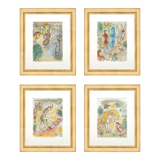 1989 Chagall Set of Four Framed Odyssee 10-11-17-21 For Sale