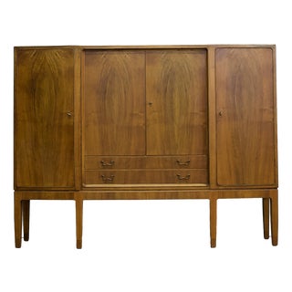 Mid-Century Walnut Veneer Sideboard, 1960s For Sale