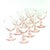 Mid-Century Modern Delicate Petal Pink Wine or Water Glasses - Set of 8 For Sale - Image 3 of 5