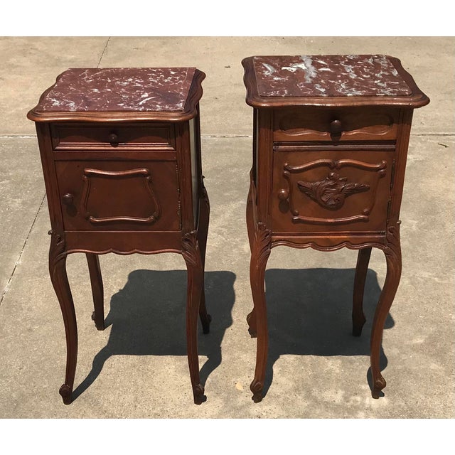 Antique French Marble Top Night Stand Chairish