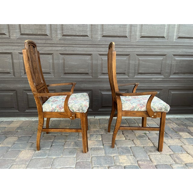 Broyhill Premier Mid 20th Century Brutalist Style Dining Chairs For Sale - Image 10 of 12