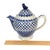Vintage Boleslawiec Polish Pottery Teapot With Bird Finial For Sale - Image 16 of 16